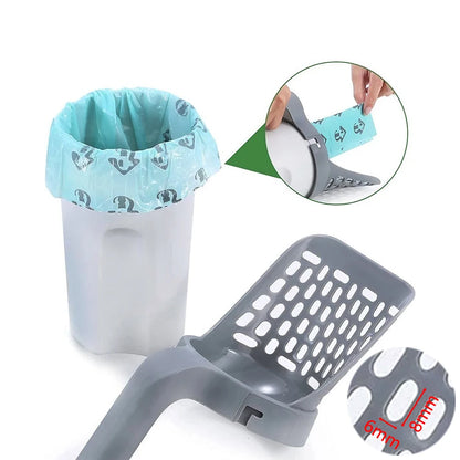 Self-Cleaning Cat Litter Scoop, Easy Sifter for Pet Waste, Litter Box Cleaning Tool