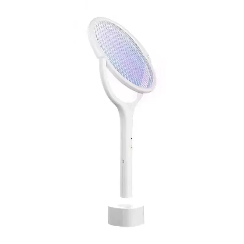 ZapMaster 5-in-1: Fast-Charging Electric Mosquito Swatter with Adjustable LED and Bug Killer